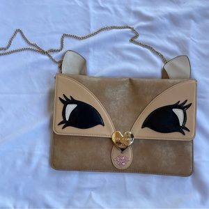 Crossbody deer bag by Betsey Johnson.